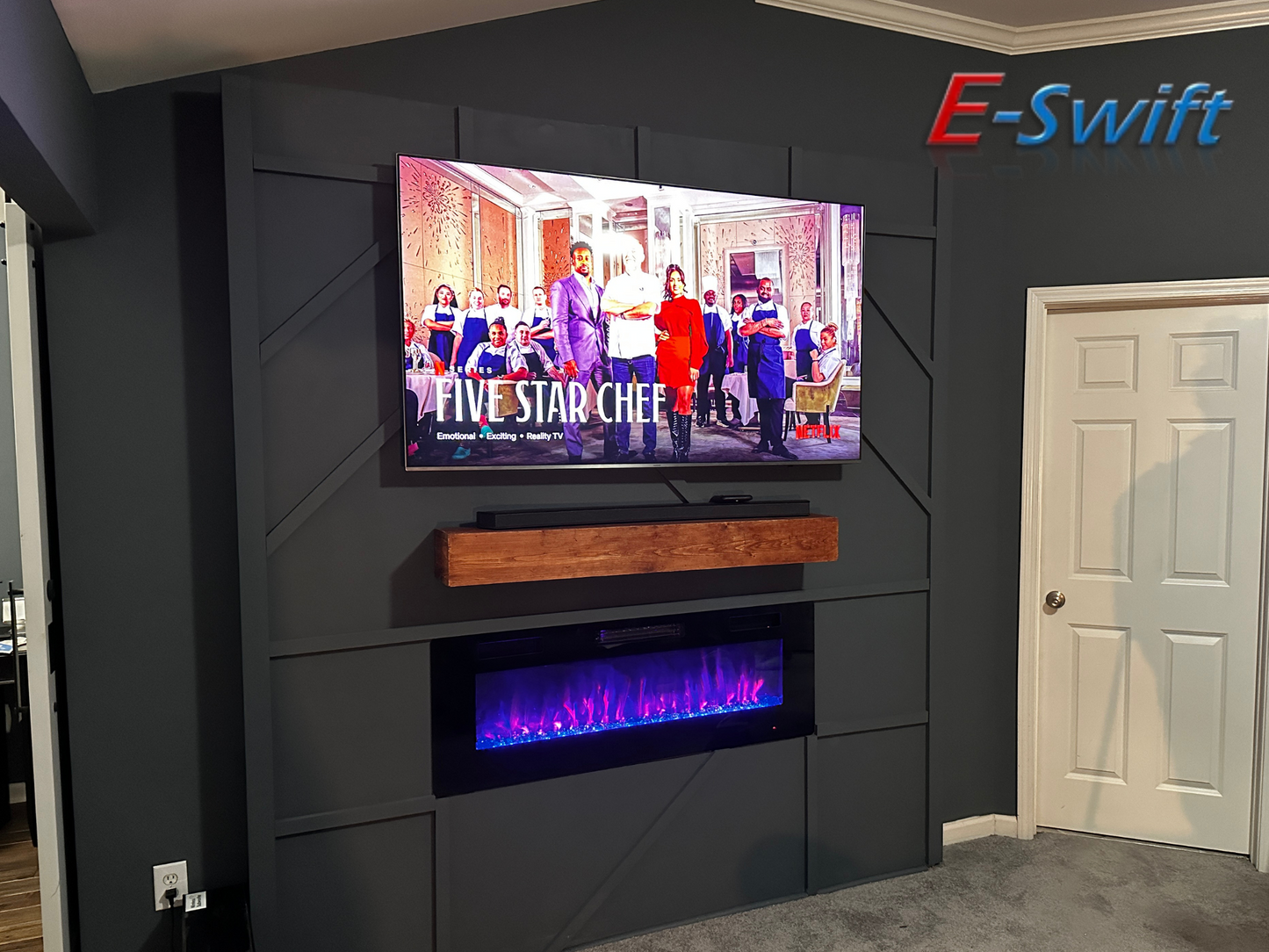 Handmade Mantles Cabin Shelf Cherry Custom Fireplace Buildout