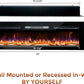 Electric Fireplace Recessed & Wall Mounted 