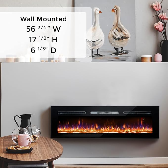 Electric Fireplace Recessed & Wall Mounted 